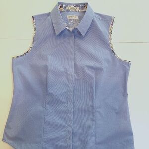 Orvis Women’s gingham Sleeveless Button-Down Shirt – Size 16 – New Without Tags